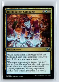 FOIL Intimidation Campaign Outlaws of Thunder Junction - MTG Magic the Gath - Image 1