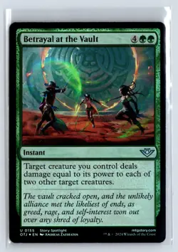 FOIL Betrayal at the Vault Outlaws of Thunder Junction - MTG Magic the Gath - Image 1
