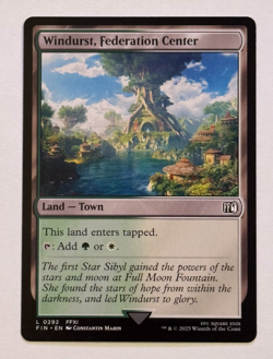 MTG Magic the Gathering FIN Final Fantasy Windurst, Federation Center - Land - Image 1