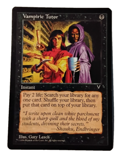 Vampiric Tutor MTG:Magic the Gathering Visions Rare Near Mint - Image 1