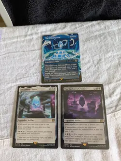 Water Crystal Borderless Wind Crystal Darkness Crystal Lot Final Fantasy MTG NM - Image 1
