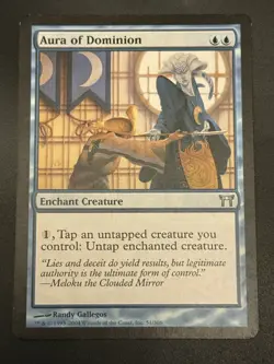 Aura of Dominion #51/306 MTG Champions Of Kamigawa Uncommon NM English - Image 1