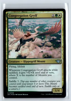 FOIL Congregation Gryff Outlaws of Thunder Junction - MTG Magic the Gatheri - Image 1