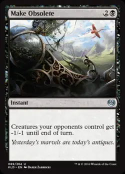 Make Obsolete -Foil Light Play MTG Kaladesh - Image 1