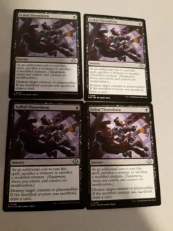 4x Mtg Modern Horizons 3 Lethal Throwdown NM/M Magic The Gathering - Image 1