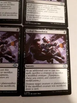 4x Mtg Modern Horizons 3 Lethal Throwdown NM/M Magic The Gathering - Image 2