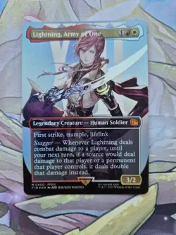 Lightning, Army of One (Borderless) Foil (0400) MTG Final Fantasy NM - Image 1