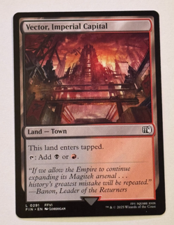 MTG Magic the Gathering FIN Final Fantasy Vector, Imperial Kingdom - Land - Image 1