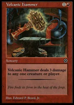 Volcanic Hammer - Light Play MTG Portal Second Age - Image 1