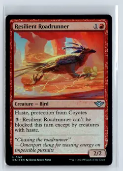 FOIL Resilient Roadrunner Outlaws of Thunder Junction - MTG Magic the Gathe - Image 1
