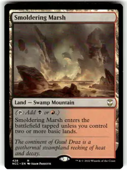 Smoldering Marsh Commander: Streets of New Capenna Regular MTG NM - Image 1