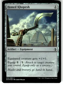 FOIL MTG NM Honed Khopesh Amonkhet Regular - Image 1