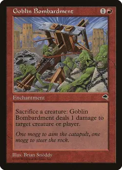 Goblin Bombardment MTG Tempest NM-MT Vintage - Image 1