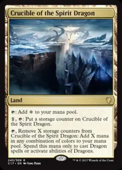 Crucible of the Spirit Dragon - Light Play MTG Commander 2017 - Image 1