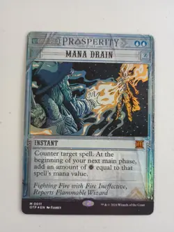 Magic The Gathering Mana Drain The Prosperity Post- FOIL - NM MTG - Image 1