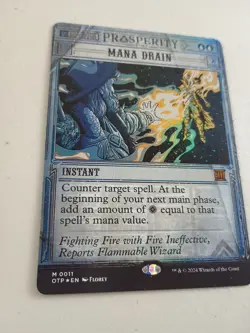 Magic The Gathering Mana Drain The Prosperity Post- FOIL - NM MTG - Image 2