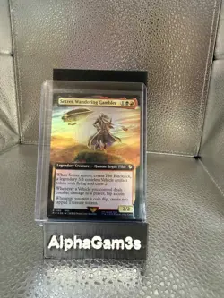 MTG Final Fantasy Setzer, Wandering Gambler Extended Art Foil - Image 1