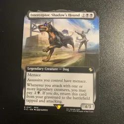 MTG Magic The Gathering Interceptor, Shadow’s Hound FIC Ext Art Final Fantasy - Image 1
