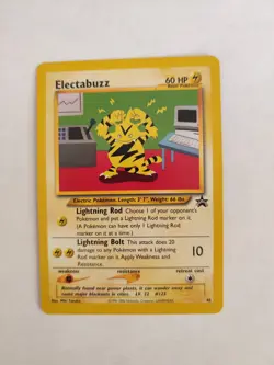 Pokemon Electabuzz BLACK STAR 46 PROMO WOTC LEAGUE ENGLISH Miki Tanaka Nintendo - Image 1