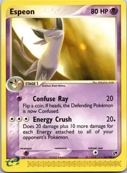 Pokemon TCG: Espeon 16/100 EX Sandstorm Non Holo Rare - Image 1