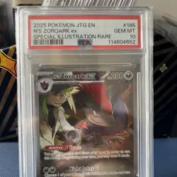 Pokemon N's Zoroark ex 185/159 Sv09: Journey Together Holo PSA 10 - Image 3