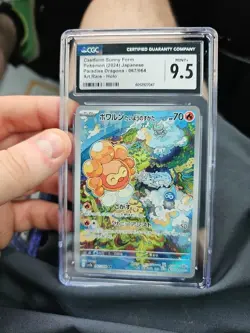 Pokemon TCG Castform Sunny Form 195/191 Sv08: Surging Sparks Holo CGC MINT 9.5 - Image 1