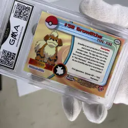 Growlithe 2000 Topps Chrome Pokemon T.V. Animation #58 NM+ 7.5 - Image 4
