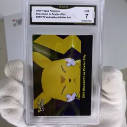 2000 Topps Pokemon Showdown in Pewter City #EP5 TV Animation Edition Foil NM 7 - Image 1