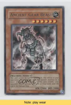 R - Ancient Gear Beast YuGiOh The Lost Millenium #TLM-EN007 2005 READ 1i7 - Image 1
