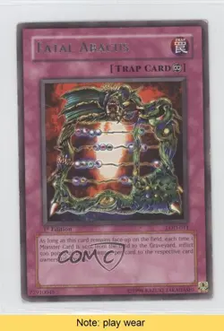 Fatal Abacus 1st Ed. YuGiOh Legacy of Darkness #LOD-011 2003 READ 1i7 - Image 1