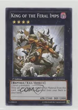 King of the Feral Imps 1st Ed. YuGiOh Lord Tachyon Galaxy #LTGY-EN056 0s5 - Image 1