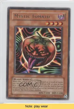 Mystic Tomato (R) Unlimited YuGiOh Magic uler Booster #MRL-094 2002 READ 0u3 - Image 1