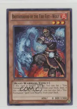Brotherhood of the Fire Fist - Wolf 1st Ed. YuGiOh Lord Tachyon Galaxy 0s5 - Image 1