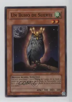 An Owl of Luck Spanish YuGiOh Dark Revelation Volume 1 #DR1-SP021 2005 0ez5 - Image 1