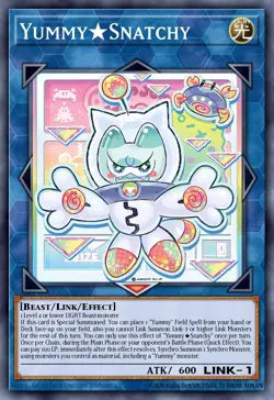 JUSH-EN022 “Yummy☆Snatchy” Ultra Rare YuGiOh! PRE ORDER 31/07/2025 - Image 1