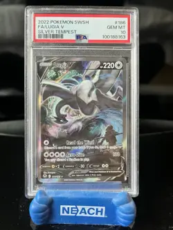 Pokemon 2022 Lugia V 186/195 Alt Art Silver Tempest GEM MINT PSA 10 - Image 1