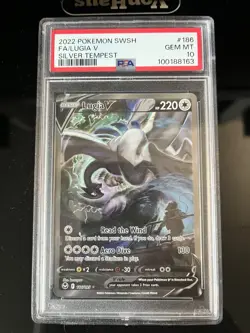 Pokemon 2022 Lugia V 186/195 Alt Art Silver Tempest GEM MINT PSA 10 - Image 3