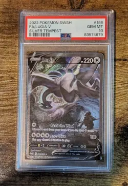 Pokemon 2022 Lugia V 186/195 Alt Art Silver Tempest GEM MINT PSA 10 - Image 1