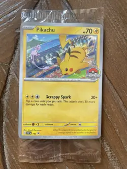 Pikachu SVP190 - S&V World Championship 2024 Promo Pokemon Card - Sealed - Image 1