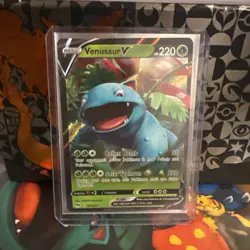 Pokemon TCG Venusaur V SWSH Champions Path 001/073 Ultra Holo Rare Card NM - Image 1