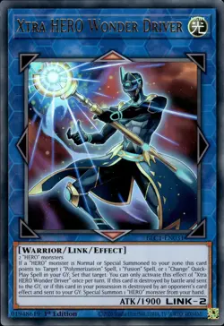 Xtra HERO Wonder Driver - Ultra Rare 1st Edition BLC1-EN031 - NM - YuGiOh - Image 1