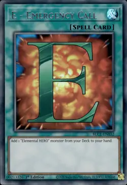 E - Emergency Call - Silver Ultra Rare 1st Edition BLC1-EN032 - NM - YuGiOh - Image 1