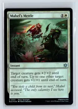 FOIL Mabel's Mettle Bloomburrow Uncommon - MTG Magic the Gathering Card - Image 1