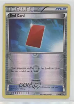 Red Card Reverse Foil Pokemon XY Generations #71 wq8 - Image 1