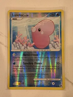 Luvdisc 77/106 Great Encounters Reverse Holo Common Pokemon Card - LP/MP - Image 1