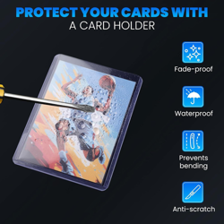 150 Packs Card Sleeves Top loaders 50 Hard + 100 Soft Sleeves, Clear - Image 3