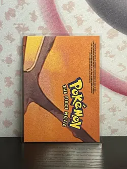 Pokemon First Movie Sticker Card Pikachu Raichu Topps Vintage 1999 MP - Image 2