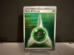 2025 Pokemon TCG Basic Grass Energy 017 Black Bolt White Flare Holo Card NM+ - Image 1