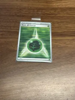 2025 Pokemon TCG Basic Grass Energy 017 Black Bolt White Flare Holo Card NM+ - Image 1