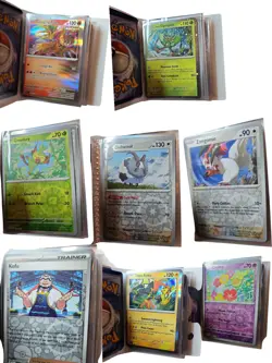 Pokemon SURGING SPARKS PIKACHU MINI CARD HOLDER 2024 Lot Of 45 Pokemon Cards - Image 4